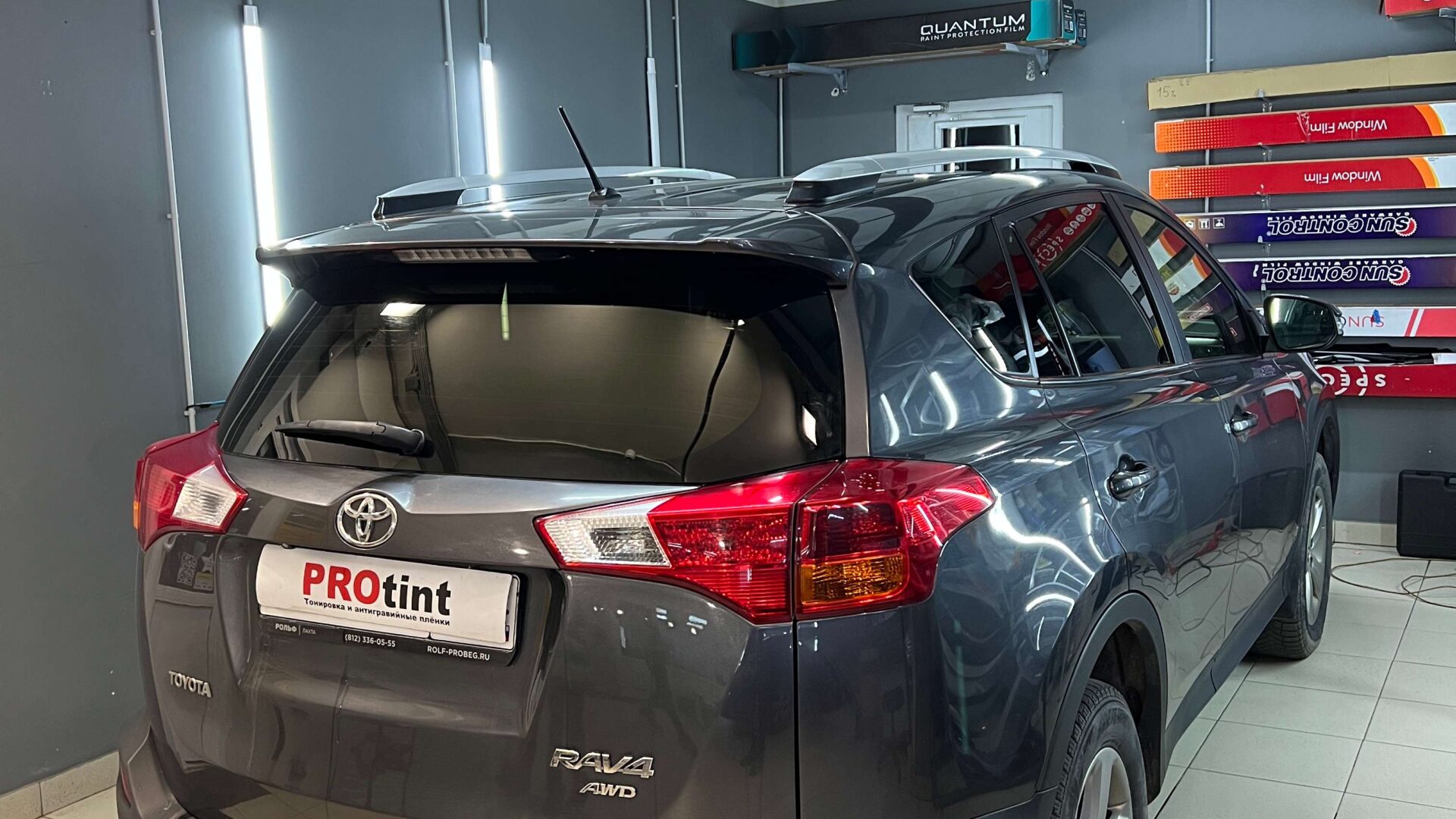 Тонировка задней полусферы Toyota RAV4 — плёнка Sun Control 5% — Тонировка стёкол автомобиля | ProTint СПб