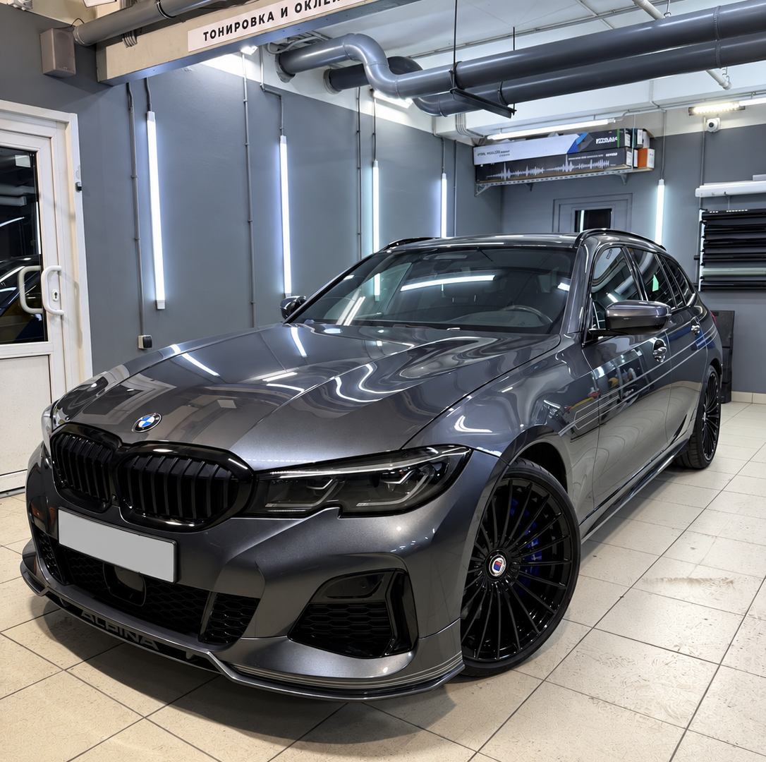 Оклейка кузова и стекла BMW ALPINA B3 Touring 359 — плёнка NAR Premium 210 — Оклейка кузова полиуретановой пленкой | ProTint СПб