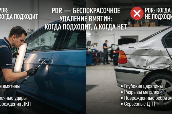 PDR — беспокрасочное удаление вмятин: когда подходит, а когда нет | Оклейка и тонировка автомобилей в СПб