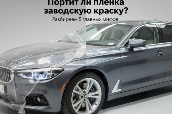 Портит ли плёнка заводскую краску? Разбираем 5 главных мифов | Оклейка и тонировка автомобилей в СПб