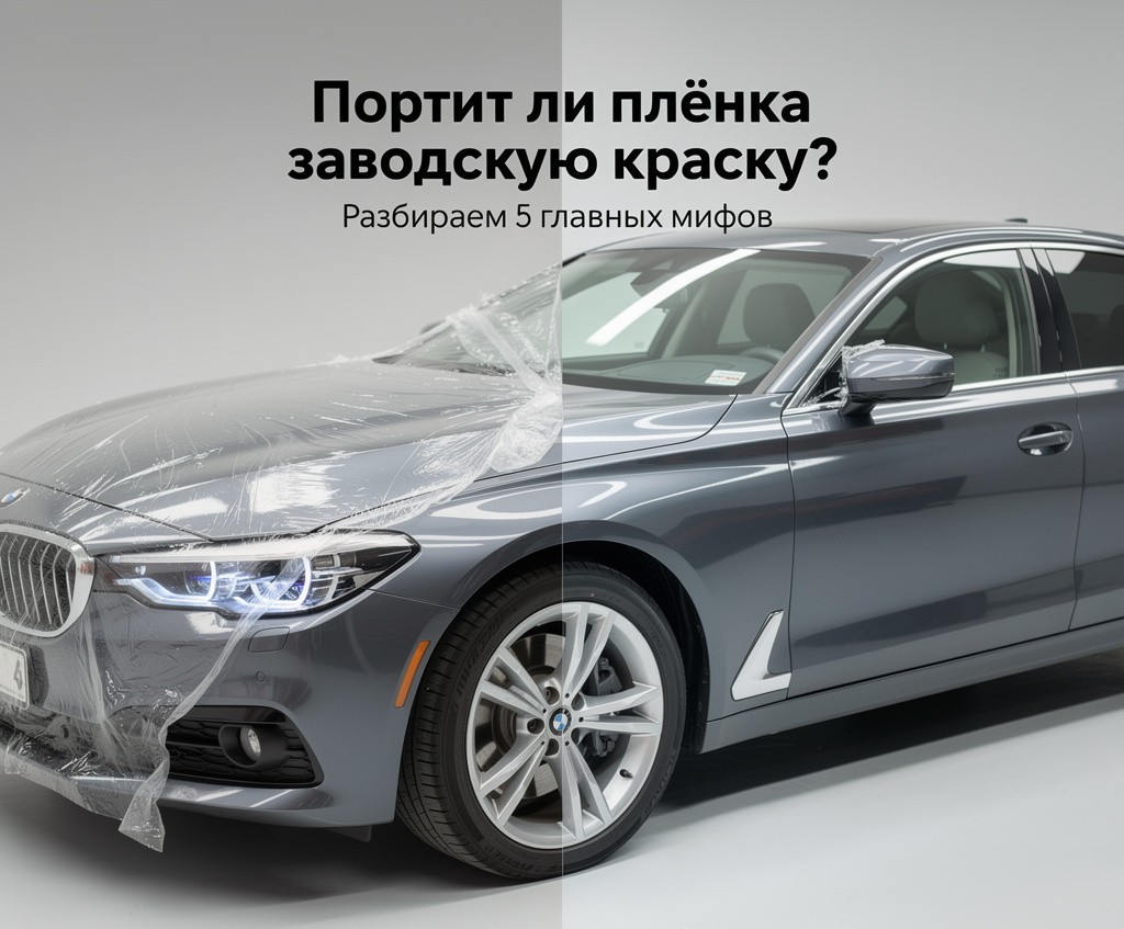 Портит ли плёнка заводскую краску? Разбираем 5 главных мифов | Оклейка и тонировка автомобилей в СПб